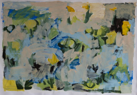 Abseits, 2022, Öl auf Leinwand, 65x90