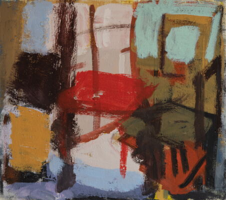 hotel, 2020, oel auf leinwand, 40x45