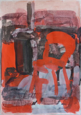 hotel, 2012, gouache auf papier, 70x50