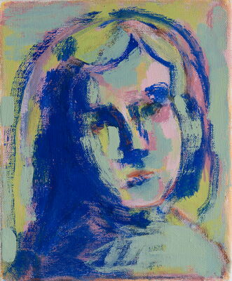 portrait, 2022, oel auf leinwand, 32x27