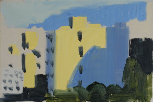 quartier, 2014, oel auf leinwand, 30x45