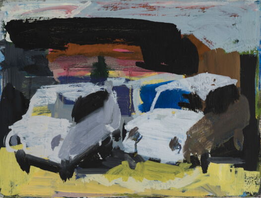 quartier, 2017, oel auf leinwand, 30x40