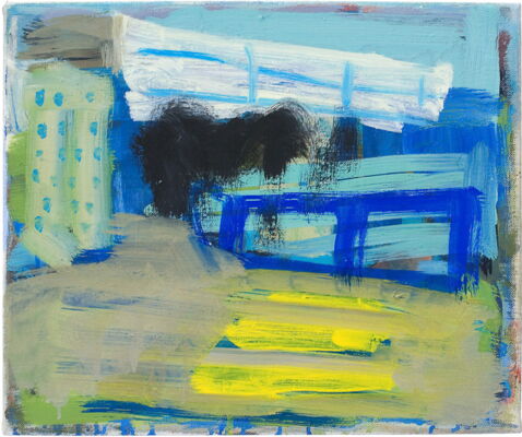 quartier, 2007, oil on canvas, 27x32