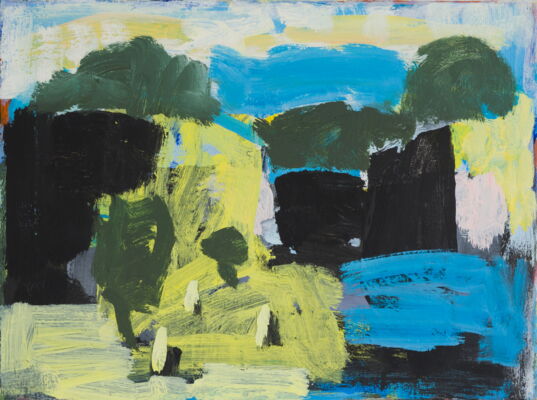 Quartier, 2022, Öl auf Leinwand, 30x40