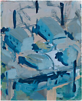 quartier, 1997, oel auf leinwand, 40x45