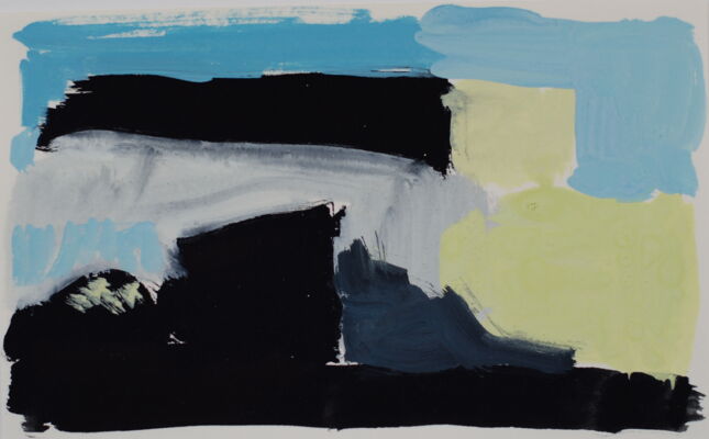 quartierstudie, 2017, gouache auf papier, 10x16