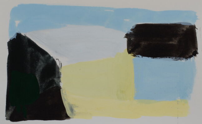 quartierstudie, 2017, gouache auf papier, 10x16