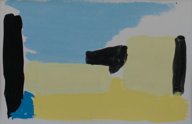 quartierstudie, 2017, gouache auf papier, 10x16