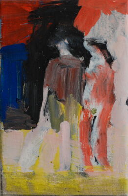 szene, 2012, oil on canvas, 22x16