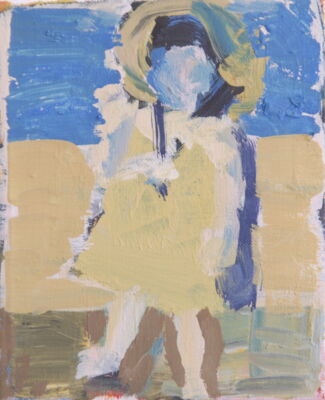 meitschi, 2011, oel auf leinwand, 22x18