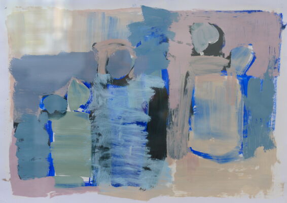 Menschen, 2023, Öl auf Leinwand, 40x60