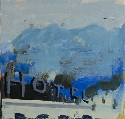 hotel, 2014, oel auf leinwand, 31x32