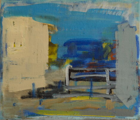 quartier, 2008, oel auf leinwand, 30x35