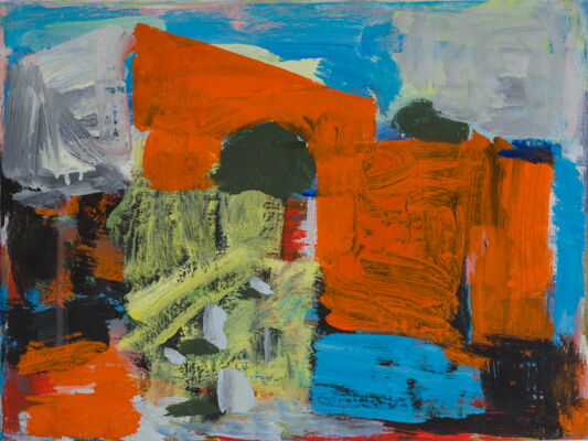 Quartier, 2022, Öl auf Leinwand, 30x40