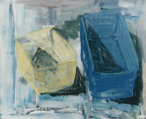 wäschzüber, 2000, oel auf leinwand, 83x99