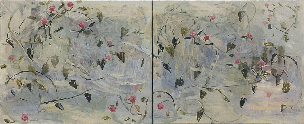 chraenzli, 1999, oil on canvas, 81x198