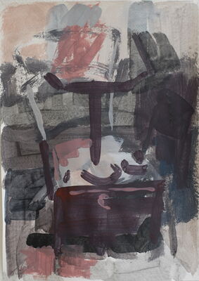 hotel, 2013, gouache auf papier, 70x50