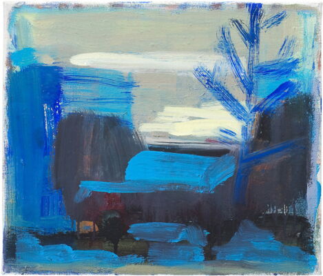 quartier, 2007, oel auf leinwand, 30x35