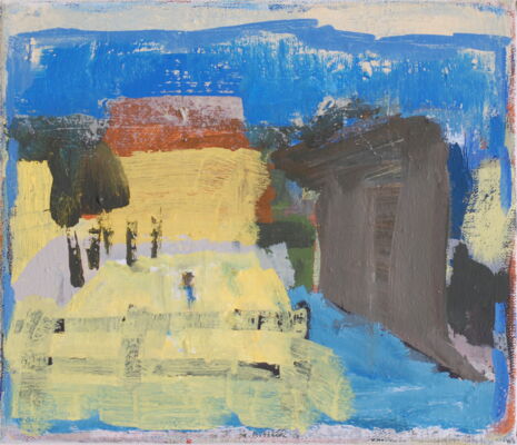 quartier, 2016, oel auf leinwand, 30x35