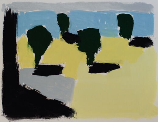 quartierstudie, 2017, gouache auf papier, 10x16