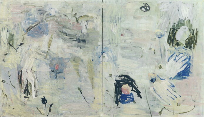 wenn ich sehe, 2000, oel auf leinwand, 140x240