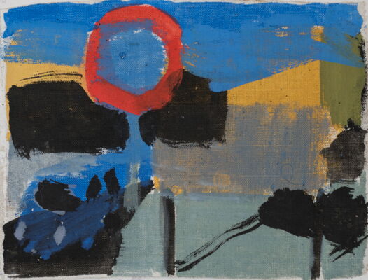 zeichen, 2017, oel auf leinwand, 19x25