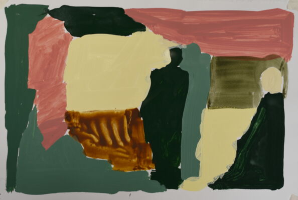 Menschen, 2024, Acryl auf Papier, 40x60