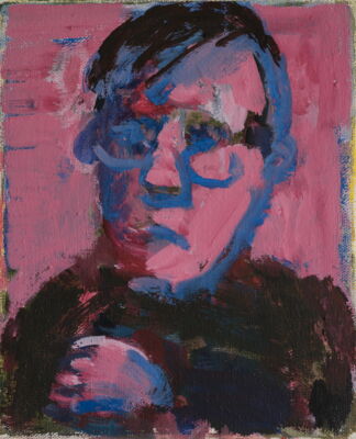 portrait, 2017, oel auf leinwand, 30x25