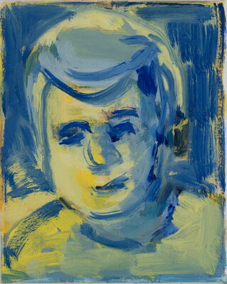 portrait, 2021, oel auf leinwand, 31x27
