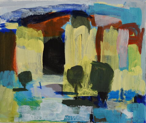 quartier, 2021, oel auf leinwand, 31x37