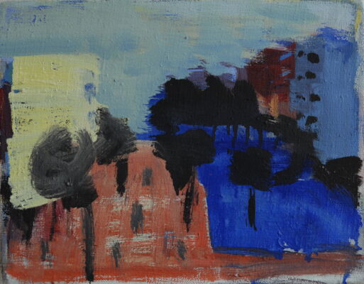 quartier, 2008, oel auf leinwand, 27x32