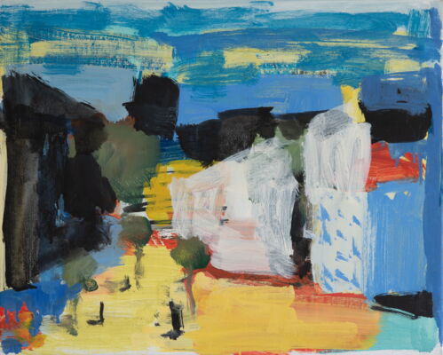 quartier, 2020, oel auf leinwand, 35x45