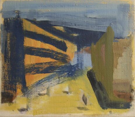 quartier, 2007, oel auf leinwand, 30x35