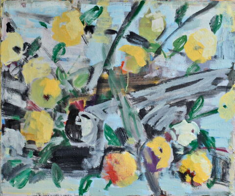 apfelbild, 2011, oel auf leinwand, 61x73