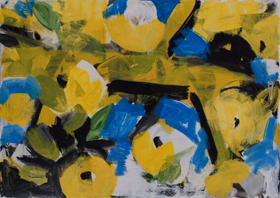 apfelbild, 2017, oel auf leinwand, 30x45