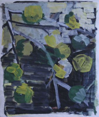 apfelbild, 2009, oel auf papier, 81x63