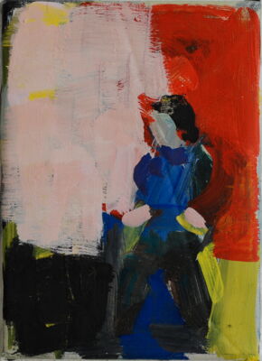 figur, 2012, oel auf leinwand, 22x18