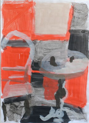 hotel, 2013, gouache auf papier, 70x50