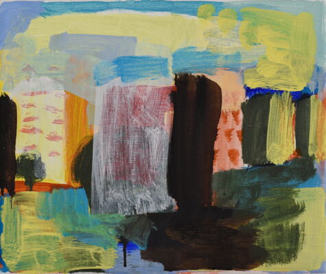 quartier, 2021, oel auf leinwand, 31x37