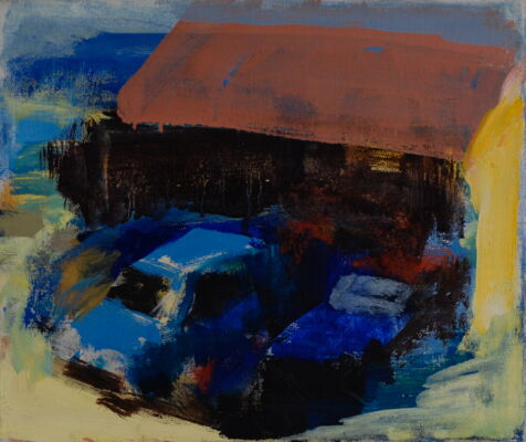 quartier, 2019, oel auf leinwand, 27x32