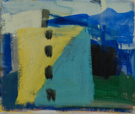quartier, 2014, oil on canvas, 27x32