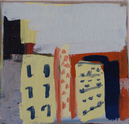 quartier, 2014, oil on canvas, 28x29