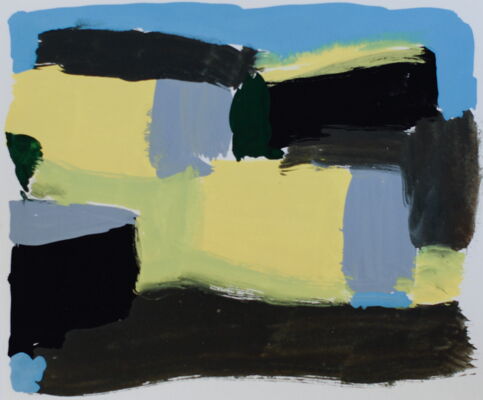 quartierstudie, 2017, gouache auf papier, 10x16