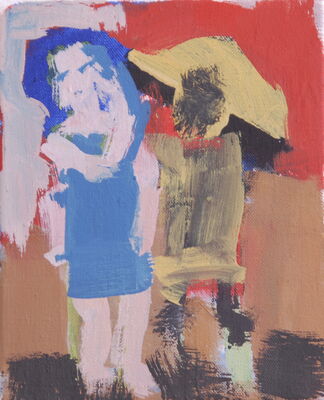 szene, 2011, oel auf leinwand, 22x18