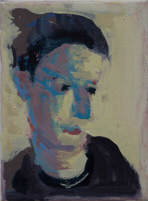 zugportrait, 2017, oel auf leinwand, 24x18