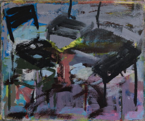 hotel, 2022, oel auf leinwand, 50x60