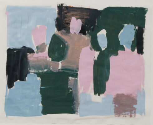 Menschen, 2022, Öl auf Leinwand, 50x65