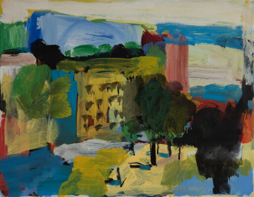 quartier, 2020, oel auf leinwand, 35x45