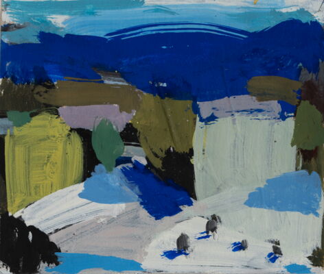 quartier, 2018, oel auf leinwand, 16x18.5