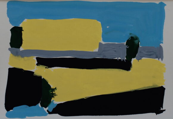 quartierstudie, 2017, gouache auf papier, 10x16